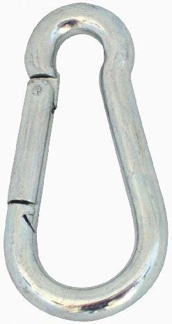 Karabiner 120 × 11 mm, horganyzott (10 db)