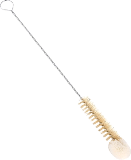 Palackmosó kefe természetes sörtéből és pamuttal, 15 mm
