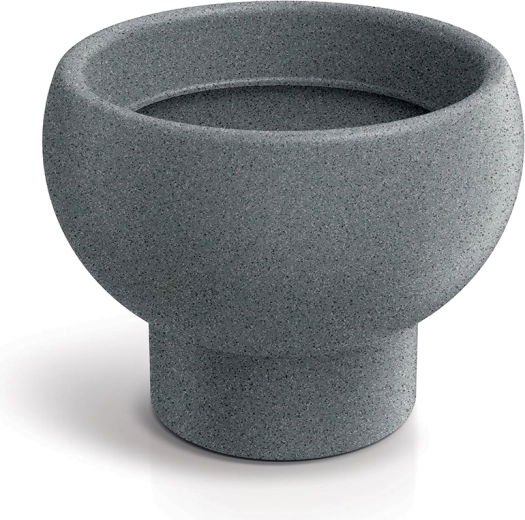 Gane virágcserép 26 cm, gránitszürke