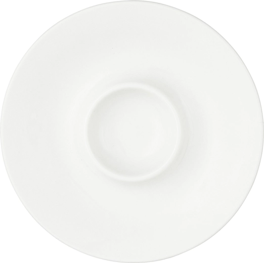 Porcelán alátét főtt tojáshoz 12,5 cm, krémszínű