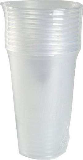 Átlátszó műanyag pohár 500 ml – 10 db-os készlet