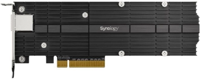 Synology E10M20-T1 hálózati kártya – kombinált M.2 SSD és 10GbE PCIe 3.0 x8 NVMe