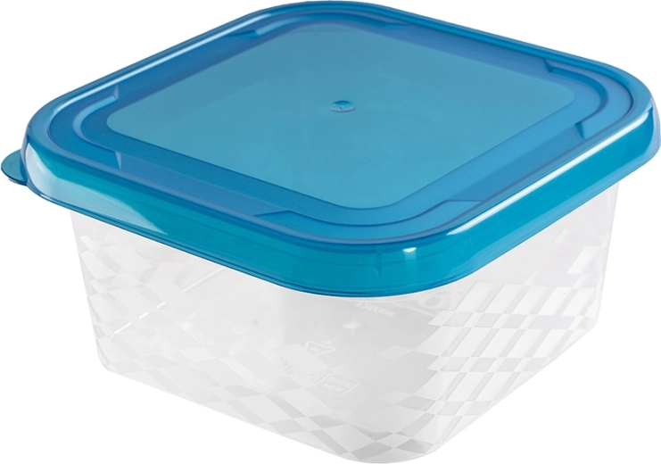 Négyzet alakú ételtároló doboz Blue Box 1,25 l (kék)