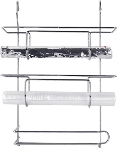 Függesztett konyhai polc papírtörlőkhöz és fóliákhoz 29,9 × 12,5 × 40,3 cm