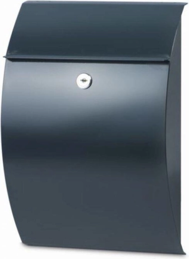 CAPRI postaláda, antracit, horganyzott acél, 300 × 215 × 70 mm