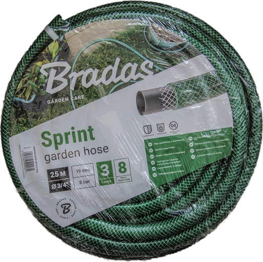 Sprint kerti tömlő 3/4" 25 m, átlátszatlan zöld