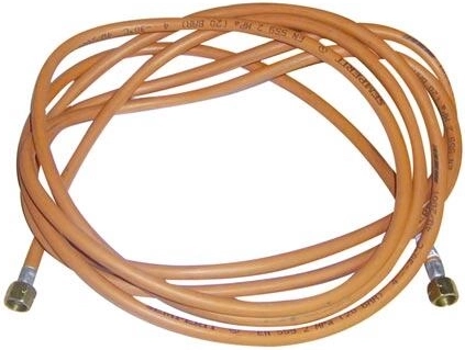 5 m-es gázcső G3/8" végződésekkel PB palackhoz