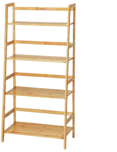 Bambusz polcrendszer, 4 szintes, 57 × 30 × 120 cm