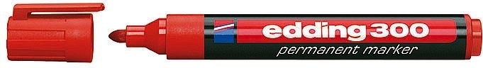 Ipari állandó piros Edding 300 jelölő