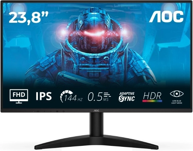 23,8" IPS monitor 144 Hz‑cel, HDMI‑vel és DisplayPorttal