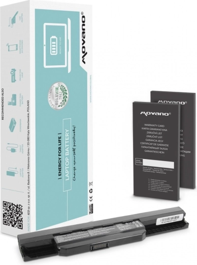 Movano akkumulátor Asus K53S/X53S/X53U/X54C ноутбуکokhoz 4400 mAh (48 Wh)