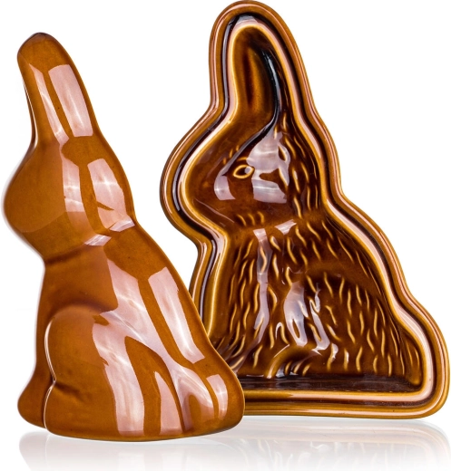 Kétdarabos kerámia sütőforma Nyuszi 21 × 14,5 × 10 cm