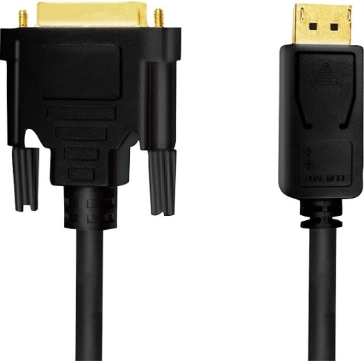 LogiLink DisplayPort 1.2 – DVI kábel, 2 m, fekete