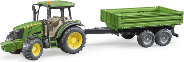 Bruder John Deere traktor billenős pótkocsival 1:16