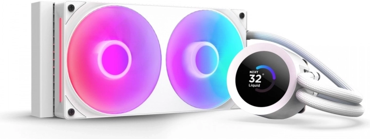 NZXT Kraken Plus 240 RGB LCD fehér vízhűtés