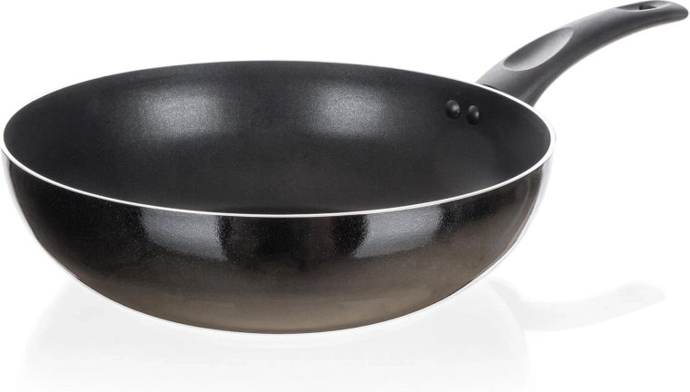 CUISINO BLACK 28 cm-es wok serpenyő tapadásmentes felülettel