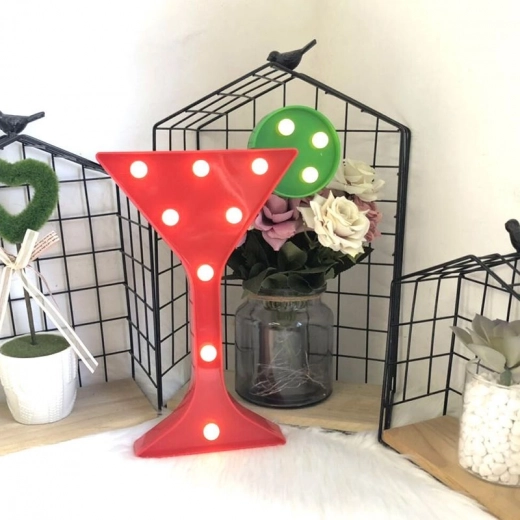 Dekoratív LED borlámpa