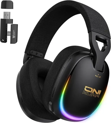 ONIKUMA GT805 fekete vezeték nélküli gamer fejhallgató