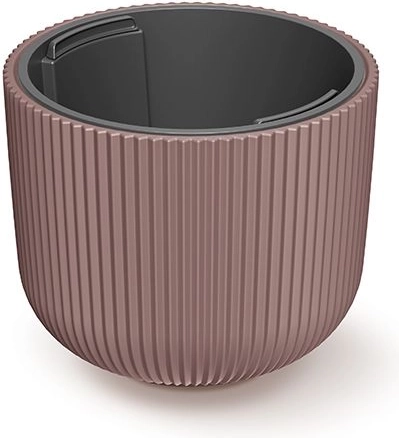 Milly virágtartó betéttel, 24 cm, marsala
