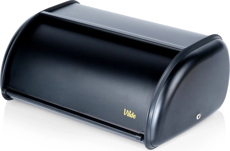 Fekete acél kenyértartó 36 × 23 × 14,5 cm Vilde