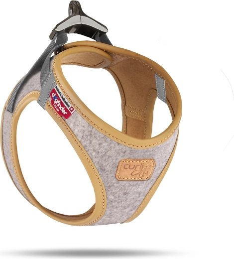 Curli Alpine világosszürke kutyahám, S méret (4–7 kg)