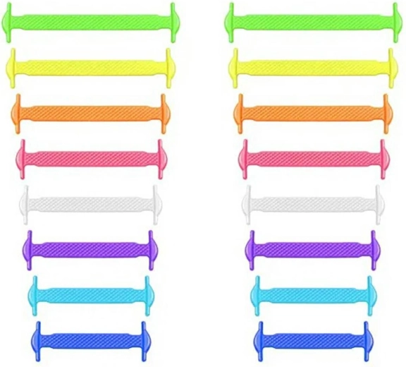 Szorítás nélküli szilikon cipőfűzők Rainbow