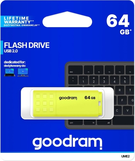 USB flash meghajtó GOODRAM NEO 64 GB sárga