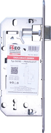 ISEO 90/50 bevésőzár kulccsal