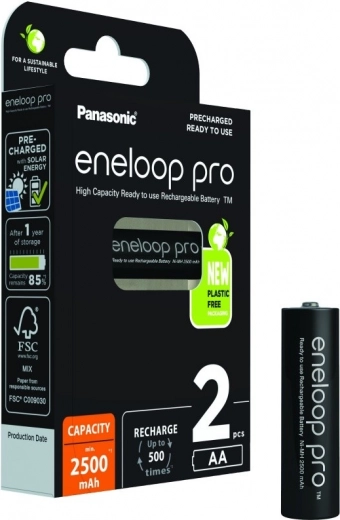 Eneloop Pro AA akkumulátor 2500 mAh 2 darab