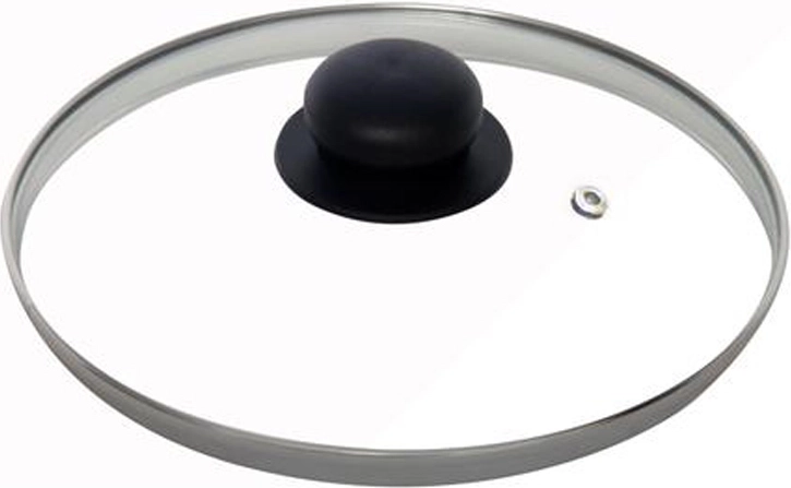 Üvegfedő 24 cm rozsdamentes acél peremmel