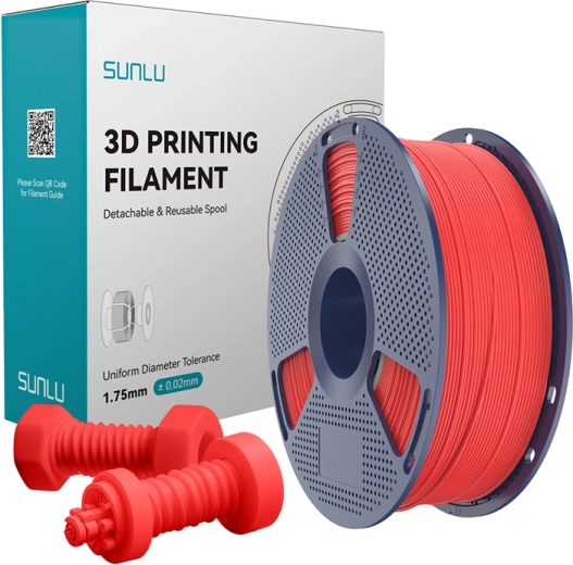 Sunlu nagy sebességű ABS filament piros 1,75 mm 1 kg