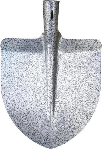 Acél hegyes lapát nyél nélkül, kalapácslakkal