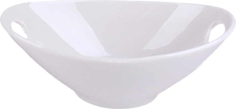 Porcelán szervírozó ovális tálka 55 ml, fehér