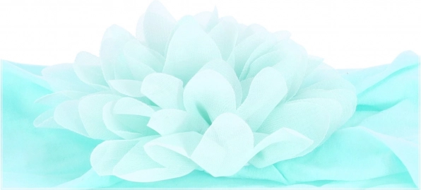 Gyermek fejpánt virággal – menta, széles