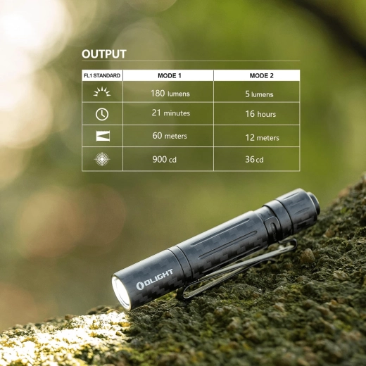 OLIGHT i3T EOS Carbon Fiber zseblámpa AAA elemmel
