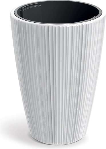 Fehér ORO virágcserép 29,8 cm belső betéttel