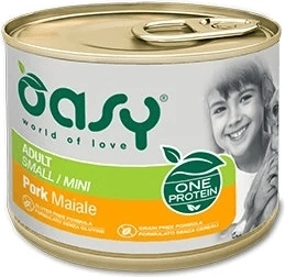 Oasy One Protein pástétom felnőtt Small/Mini kutyáknak sertéshússal 200 g