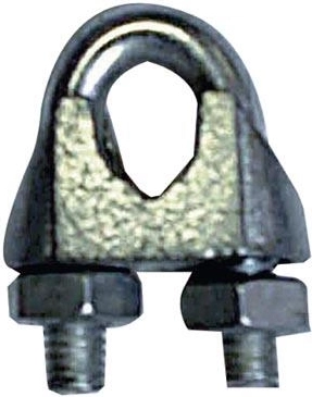 Sodronykötél-bilinccs 5 mm, horganyzott acél (10 db-os készlet)