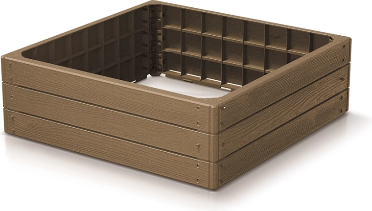 Emelt kerti ágyás BASE WOODY ECO WOOD 75,6 × 75,6 × 25 cm – naturo eco