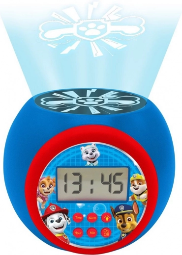 Digitális projektoros ébresztőóra gyerekeknek Mancs őrjárat témával