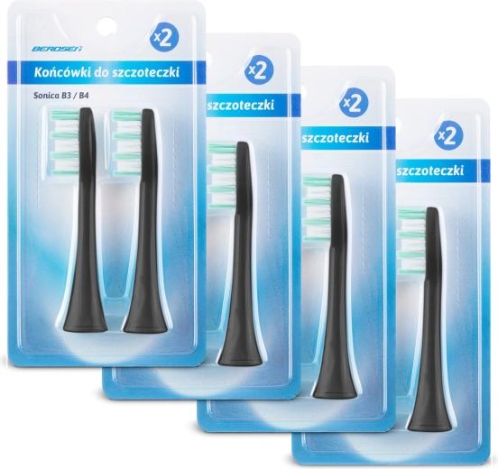 Cserefejek Berdsen B3 szónikus fogkeféhez, 8 db