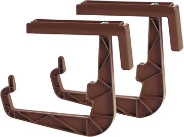 Univerzális korlátra szerelhető balkonládatartó, 23,5 cm, barna