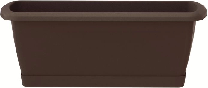RESPANA virágláda tálcával, 39,2 cm, barna