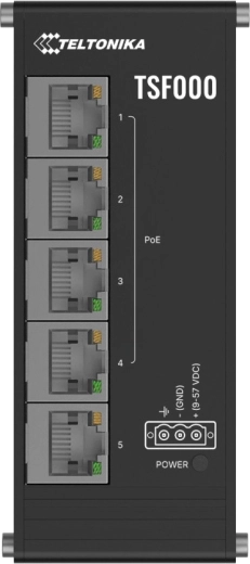 Teltonika TSF000 alacsony profilú PoE+ Ethernet switch