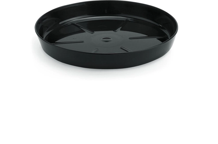 Lamela Magnolia virágalátét, fekete, 11,2 cm átmérő