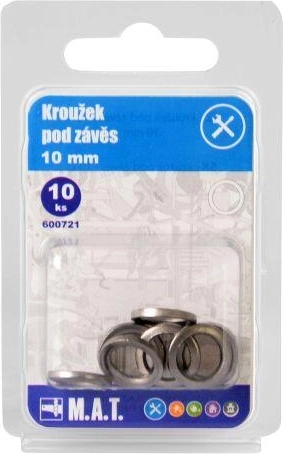 Távtartó gyűrűk zsanér alá 10 mm (10 db)