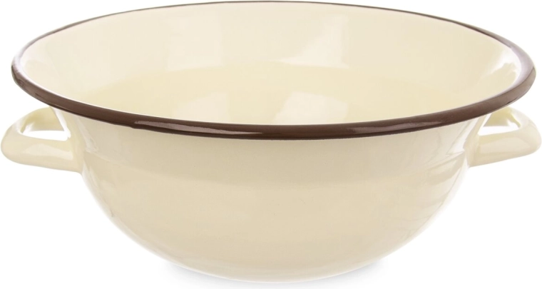 Zománcozott konyhai tál BROWN, 26 cm, 2,5 l