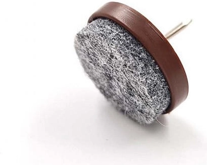Szegezhető filc bútorcsúszka 24 mm, barna (8 db)