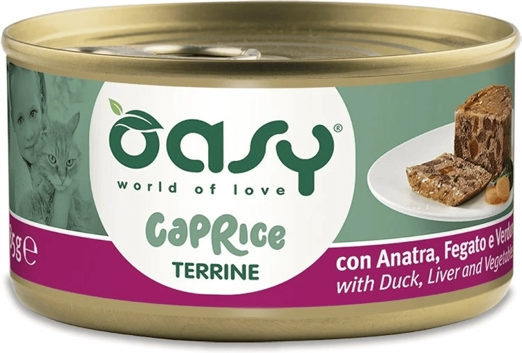 Oasy Caprice terrin kacsával és zöldségekkel 85 g