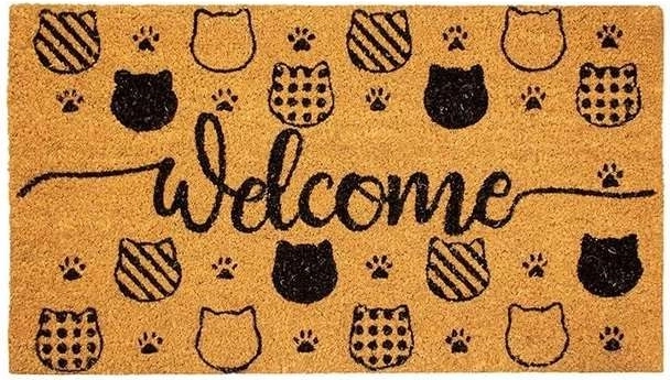 Welcome Cats lábtörlő 40 × 70 cm